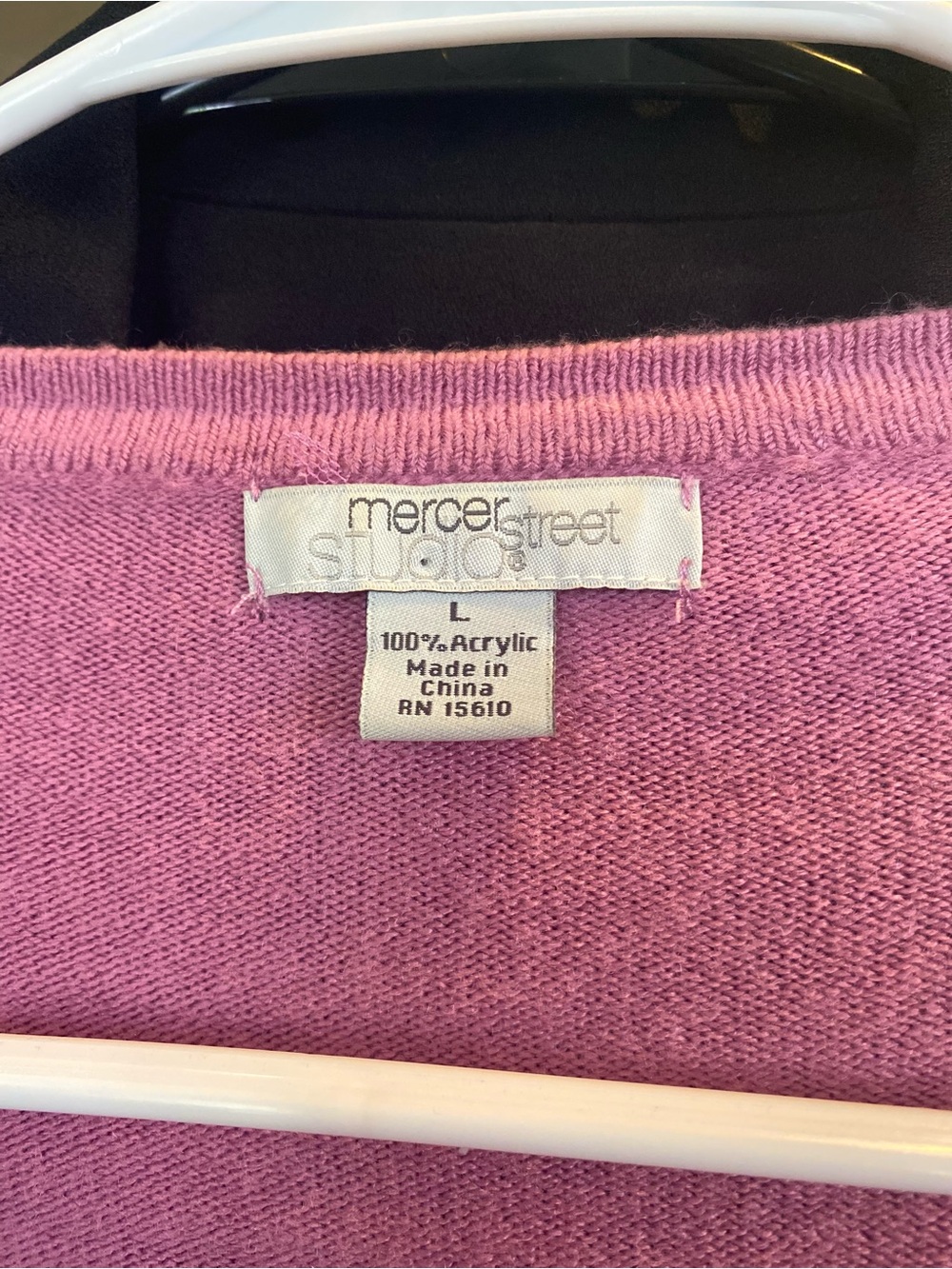 Mercer Street Studio Pink Floral Appliqué Open Cardigan - Picture 3 of 4